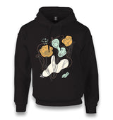 Tulip Flowers in Abstract Style Unisex Black Hoodie - Premium  from W.E.N.S. WIND - Just 11990! Shop now at W.E.N.S. WIND