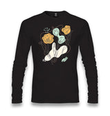 Tulip Flowers in Abstract Style Unisex Black Longsleeve - Premium  from W.E.N.S. WIND - Just 7990! Shop now at W.E.N.S. WIND