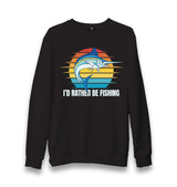 Swordfish with a I'd Rather be Fishing Unisex Black Sweatshirt - Premium  from W.E.N.S. WIND - Just 10990! Shop now at W.E.N.S. WIND