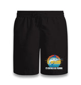 Swordfish with a I'd Rather be Fishing Black Shorts - Premium  from W.E.N.S. WIND - Just 7990! Shop now at W.E.N.S. WIND