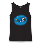 Scuba Diver Unisex Black Tank Top - Premium  from W.E.N.S. WIND - Just 6490! Shop now at W.E.N.S. WIND