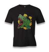 Dinosaur Tearing Up the Tshirt Men's Black Tshirt - Premium  from W.E.N.S. WIND - Just 6490! Shop now at W.E.N.S. WIND