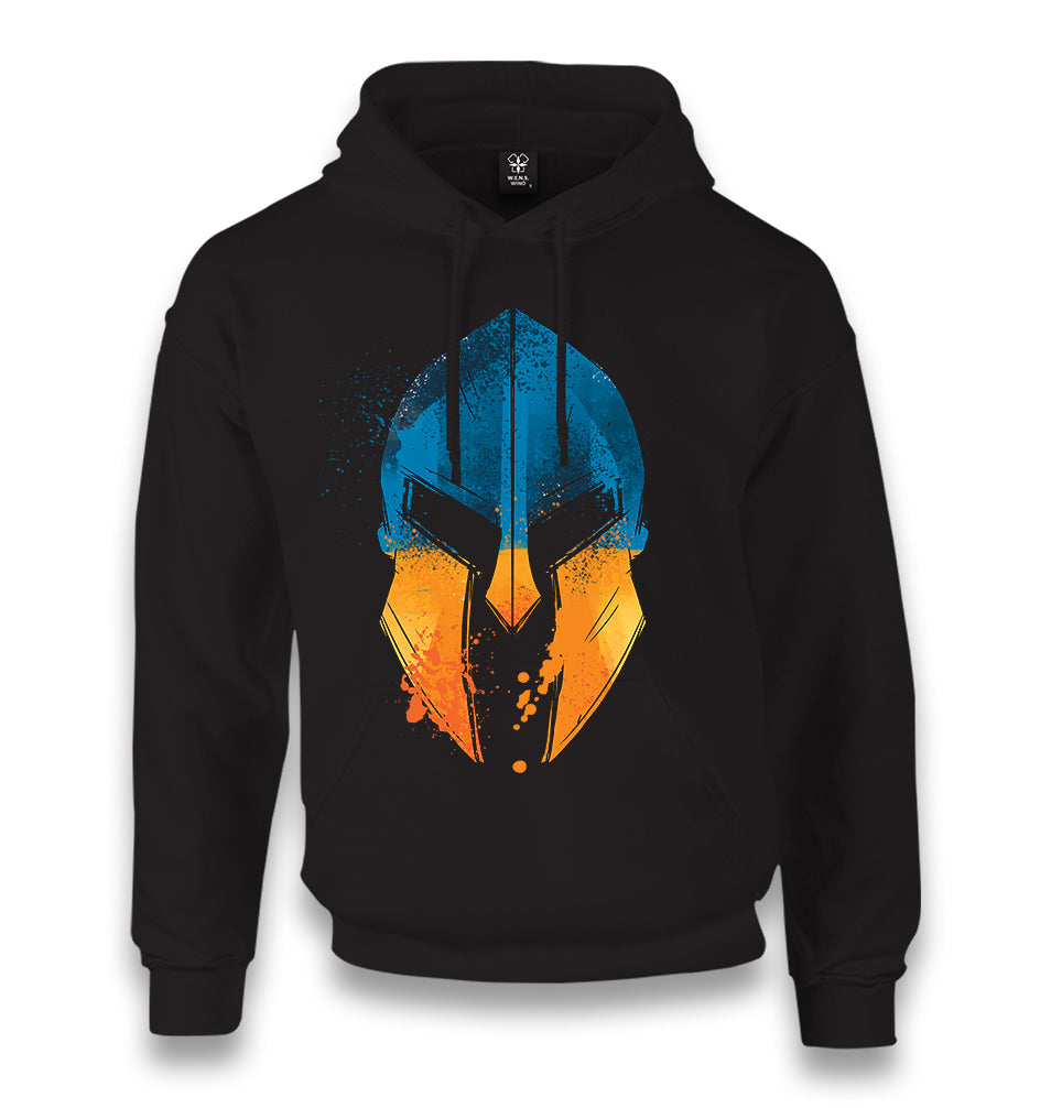 Two Colors Spartan Helmet Unisex Black Hoodie - Premium  from W.E.N.S. WIND - Just 11990! Shop now at W.E.N.S. WIND