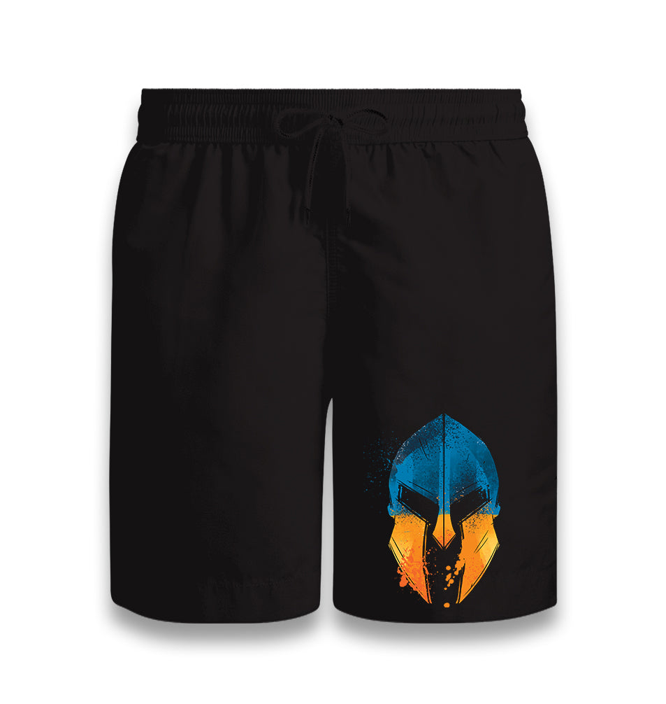 Two Colors Spartan Helmet Black Shorts - Premium  from W.E.N.S. WIND - Just 7990! Shop now at W.E.N.S. WIND