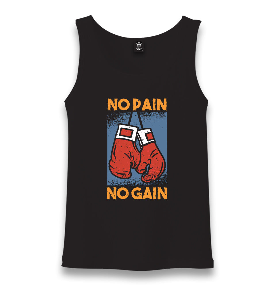 No Pain No Gain Boxing Gloves Unisex Black Tank Top - Premium  from W.E.N.S. WIND - Just 6490! Shop now at W.E.N.S. WIND