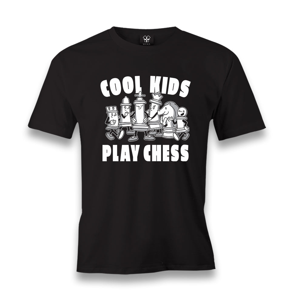 Cool Kids Play Chess Men's Black Tshirt - Premium  from W.E.N.S. WIND - Just 6490! Shop now at W.E.N.S. WIND