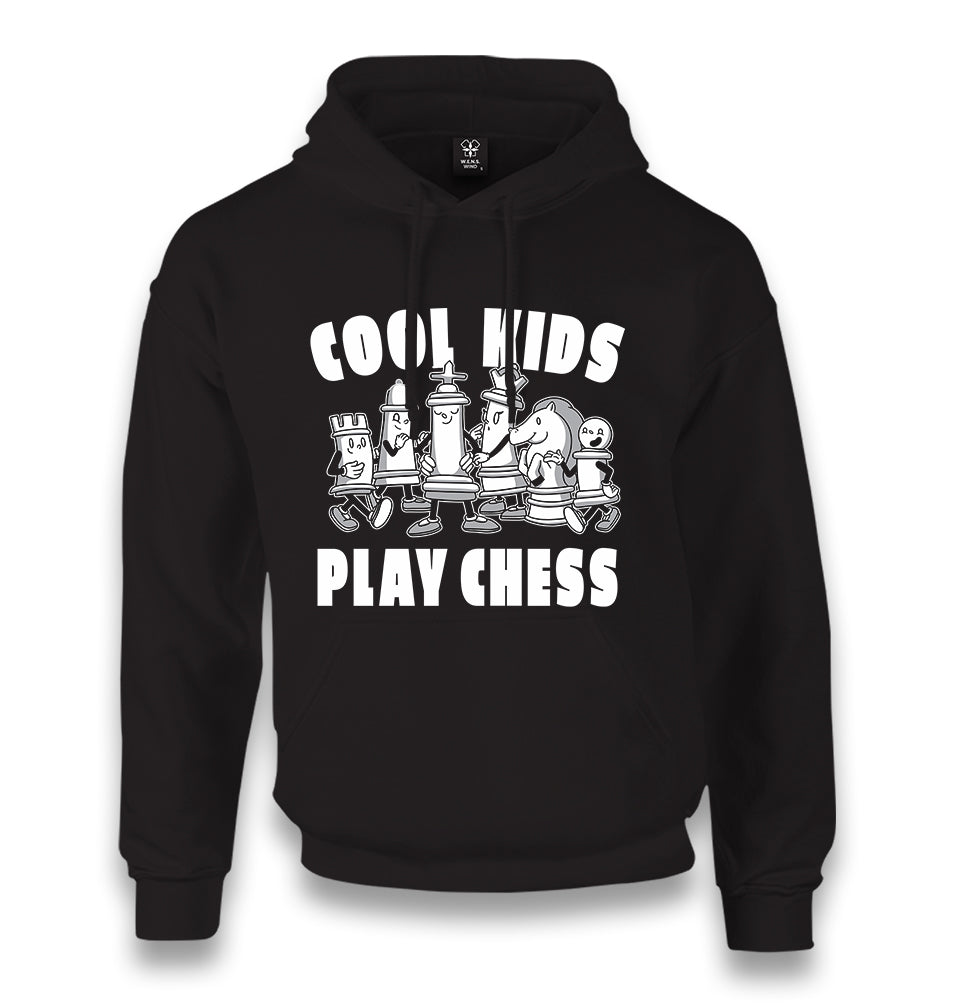 Cool Kids Play Chess Unisex Black Hoodie - Premium  from W.E.N.S. WIND - Just 11990! Shop now at W.E.N.S. WIND