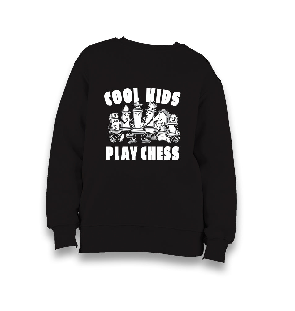 Cool Kids Play Chess Kid's Black Sweatshirt - Premium  from W.E.N.S. WIND - Just 7990! Shop now at W.E.N.S. WIND