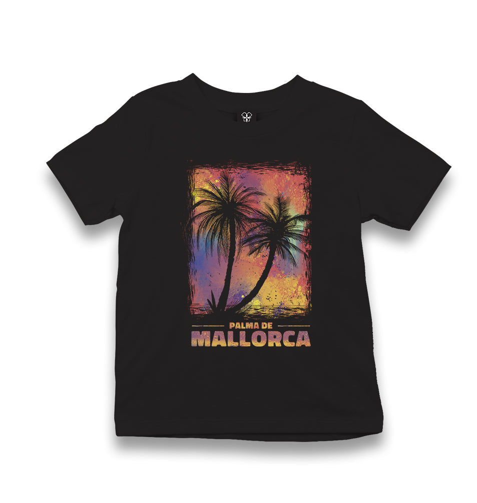 Summer Mallorca Palm Trees Kid's Black T-shirt - Premium  from W.E.N.S. WIND - Just 5990! Shop now at W.E.N.S. WIND