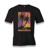 Summer Mallorca Palm Trees Men's Black Tshirt - Premium  from W.E.N.S. WIND - Just 6490! Shop now at W.E.N.S. WIND