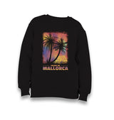 Summer Mallorca Palm Trees Kid's Black Sweatshirt - Premium  from W.E.N.S. WIND - Just 7990! Shop now at W.E.N.S. WIND