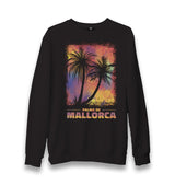 Summer Mallorca Palm Trees Unisex Black Sweatshirt - Premium  from W.E.N.S. WIND - Just 10990! Shop now at W.E.N.S. WIND