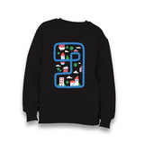 City Roads and Houses in Kids Style Kid's Black Sweatshirt - Premium  from W.E.N.S. WIND - Just 7990! Shop now at W.E.N.S. WIND