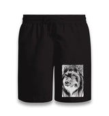 Serious Wolf Black Shorts - Premium  from W.E.N.S. WIND - Just 7990! Shop now at W.E.N.S. WIND