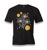 Flowers with Stars Men's Black Tshirt - Premium  from W.E.N.S. WIND - Just 6490! Shop now at W.E.N.S. WIND