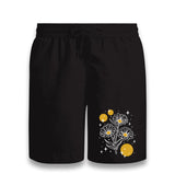 Flowers with Stars Black Shorts - Premium  from W.E.N.S. WIND - Just 7990! Shop now at W.E.N.S. WIND