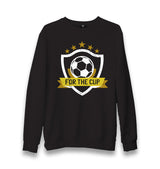 Soccer Logo for the Cup Unisex Black Sweatshirt - Premium  from W.E.N.S. WIND - Just 10990! Shop now at W.E.N.S. WIND