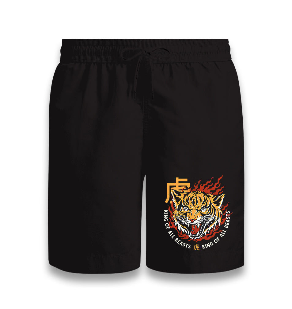 Chinese Tiger King of All Beasts Black Shorts - Premium  from W.E.N.S. WIND - Just 7990! Shop now at W.E.N.S. WIND