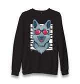 Dog with Red Sunglasses Unisex Black Sweatshirt - Premium  from W.E.N.S. WIND - Just 10990! Shop now at W.E.N.S. WIND