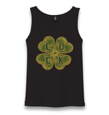 Four Leaf Luck Clover Unisex Black Tank Top - Premium  from W.E.N.S. WIND - Just 6490! Shop now at W.E.N.S. WIND