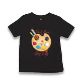 Paint Away the Grey Days Kid's Black T-shirt - Premium  from W.E.N.S. WIND - Just 5990! Shop now at W.E.N.S. WIND
