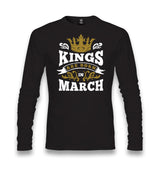 King are Born in March Quote with a Crown Unisex Black Longsleeve - Premium  from W.E.N.S. WIND - Just 7990! Shop now at W.E.N.S. WIND