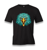 A Turquoise Eagle Face Men's Black Tshirt - Premium  from W.E.N.S. WIND - Just 6490! Shop now at W.E.N.S. WIND