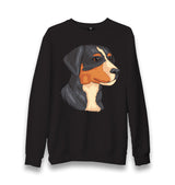 Cute Dog Illustration Unisex Black Sweatshirt - Premium  from W.E.N.S. WIND - Just 10990! Shop now at W.E.N.S. WIND