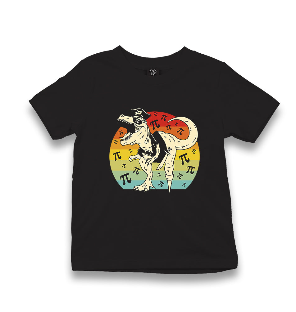 Pirate Dinosaur with Pi Number Kid's Black T-shirt - Premium  from W.E.N.S. WIND - Just 5990! Shop now at W.E.N.S. WIND