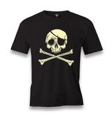 Pirate Skull with an Eye Patch Men's Black Tshirt - Premium  from W.E.N.S. WIND - Just 6490! Shop now at W.E.N.S. WIND