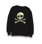 Pirate Skull with an Eye Patch Kid's Black Sweatshirt - Premium  from W.E.N.S. WIND - Just 7990! Shop now at W.E.N.S. WIND