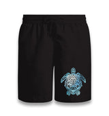 Blue Sea Turtle with Special Knots Black Shorts - Premium  from W.E.N.S. WIND - Just 7990! Shop now at W.E.N.S. WIND