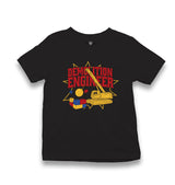 Demoliation Engineer Kid's Black T-shirt - Premium  from W.E.N.S. WIND - Just 5990! Shop now at W.E.N.S. WIND