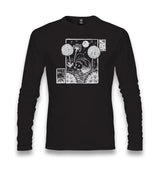 Hedgehog with Dandelions and Flowers Unisex Black Longsleeve - Premium  from W.E.N.S. WIND - Just 7990! Shop now at W.E.N.S. WIND