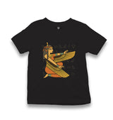 Ancient Egypt Goddess Isis and Wall Paintings Kid's Black T-shirt - Premium  from W.E.N.S. WIND - Just 5990! Shop now at W.E.N.S. WIND