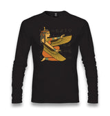 Ancient Egypt Goddess Isis and Wall Paintings Unisex Black Longsleeve - Premium  from W.E.N.S. WIND - Just 7990! Shop now at W.E.N.S. WIND