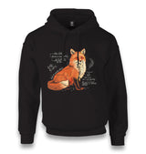 Fox Sketch with Handwritten Notes Unisex Black Hoodie - Premium  from W.E.N.S. WIND - Just 11990! Shop now at W.E.N.S. WIND