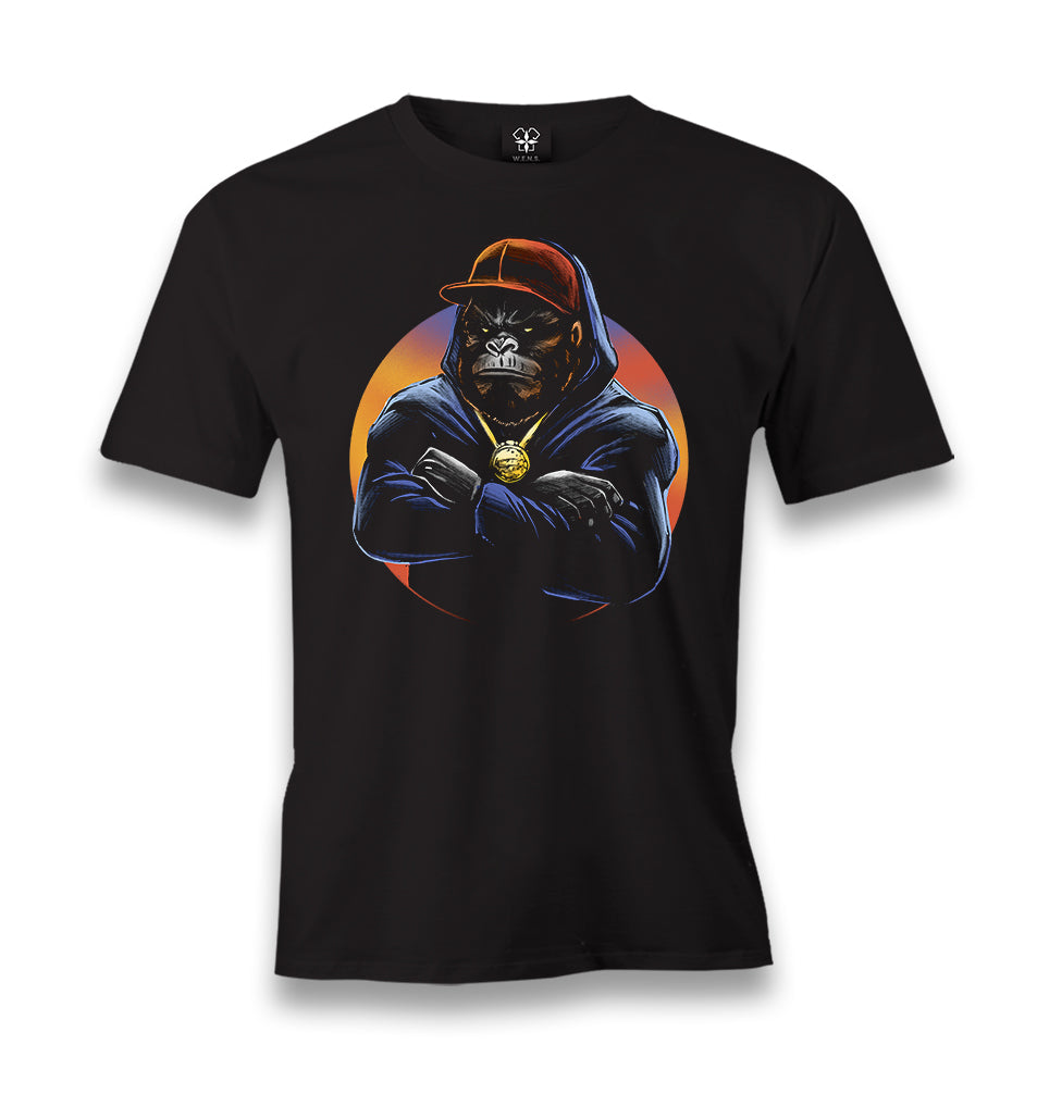 Gangster Monkey Men's Black Tshirt - Premium  from W.E.N.S. WIND - Just 6490! Shop now at W.E.N.S. WIND
