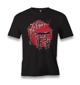 Japanese Temple with a Cherry Blossom Tree Men's Black Tshirt - Premium  from W.E.N.S. WIND - Just 6490! Shop now at W.E.N.S. WIND