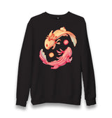 Yin Yang Sign Between Two Koi Fishes Unisex Black Sweatshirt - Premium  from W.E.N.S. WIND - Just 10990! Shop now at W.E.N.S. WIND