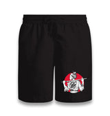 Samurai Girl with Tattoo Black Shorts - Premium  from W.E.N.S. WIND - Just 7990! Shop now at W.E.N.S. WIND