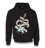 Guitar and Notes Rolling Around Unisex Black Hoodie - Premium  from W.E.N.S. WIND - Just 11990! Shop now at W.E.N.S. WIND