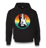 Guitar with a Retro Sunset Unisex Black Hoodie - Premium  from W.E.N.S. WIND - Just 11990! Shop now at W.E.N.S. WIND