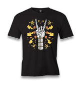 Skeleton Hand Making Rock Sign Thunder Men's Black Tshirt - Premium  from W.E.N.S. WIND - Just 6490! Shop now at W.E.N.S. WIND