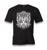 Gradient Owl Tattoo Men's Black Tshirt - Premium  from W.E.N.S. WIND - Just 6490! Shop now at W.E.N.S. WIND