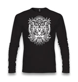 Gradient Owl Tattoo Unisex Black Longsleeve - Premium  from W.E.N.S. WIND - Just 7990! Shop now at W.E.N.S. WIND