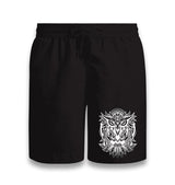 Gradient Owl Tattoo Black Shorts - Premium  from W.E.N.S. WIND - Just 7990! Shop now at W.E.N.S. WIND