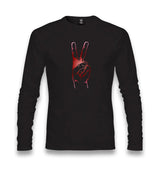 Victory Sign Unisex Black Longsleeve - Premium  from W.E.N.S. WIND - Just 7990! Shop now at W.E.N.S. WIND
