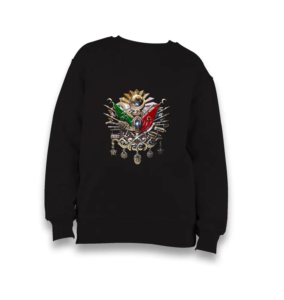 Ottoman Coat Of Arms Kid's Black Sweatshirt - Premium  from W.E.N.S. WIND - Just 7990! Shop now at W.E.N.S. WIND
