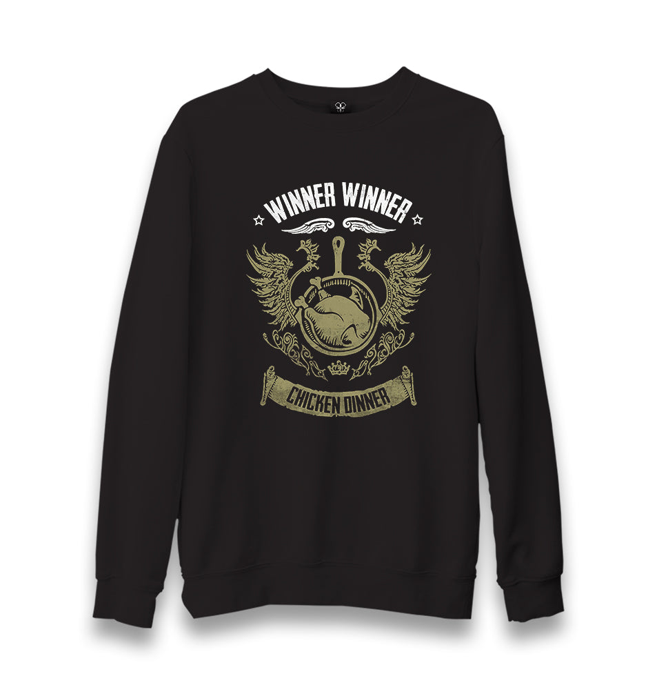 Winner Winner - Wings Unisex Black Sweatshirt - Premium  from W.E.N.S. WIND - Just 10990! Shop now at W.E.N.S. WIND